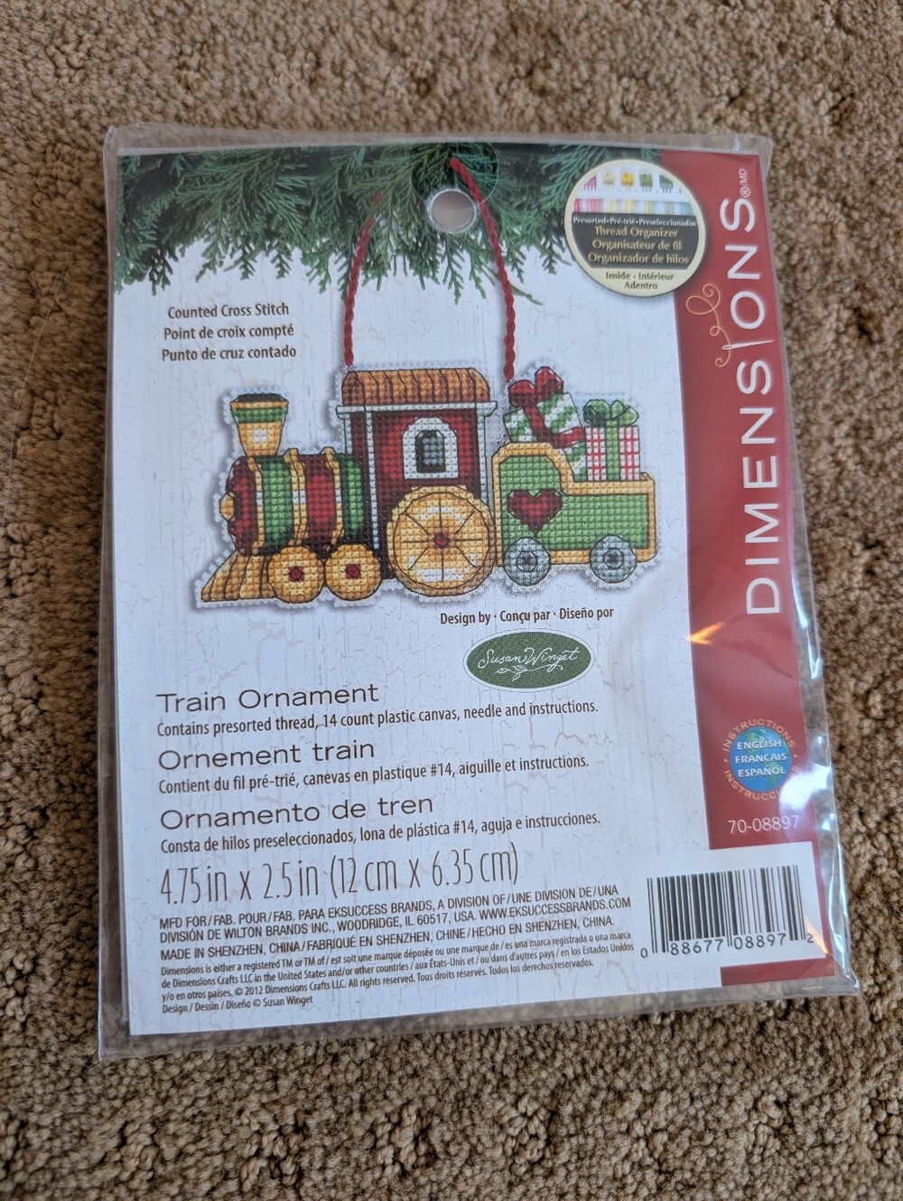 Dimensions Cross Stitch Kit Christmas Train